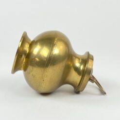 Metalinis, žalvariu dengtas puodas su dangčiu “Gangajali” 10x10x13 cm