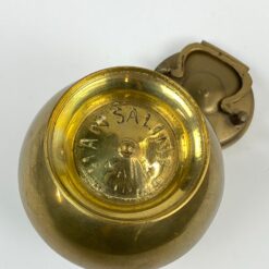 Metalinis, žalvariu dengtas puodas su dangčiu “Gangajali” 10x10x13 cm