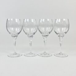 Krištolinės taurės 4 vnt. komplektas po 200 ml 7,5×7,5×18 cm