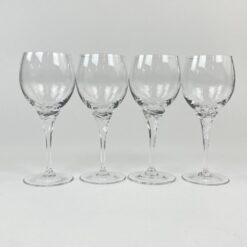 Krištolinės taurės 4 vnt. komplektas po 200 ml 7,5×7,5×18 cm