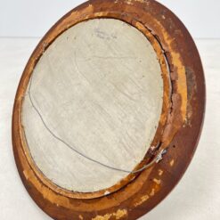 Ovalus gėlių puokštės natiurmortas riešutmedžio rėme 6,5x71x61 cm