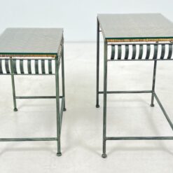 Metaliniai lizdiniai staliukai 2 vnt. komplektas 33x53x52,5 cm