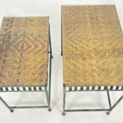 Metaliniai lizdiniai staliukai 2 vnt. komplektas 33x53x52,5 cm