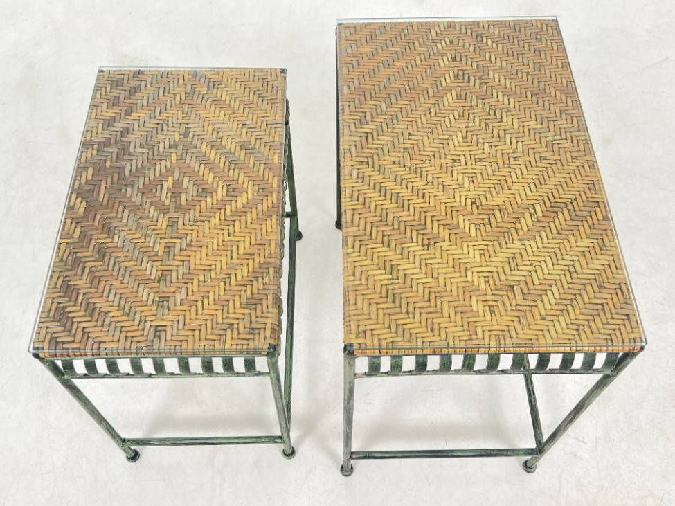 HN1349-stalai-5 Metaliniai lizdiniai staliukai 2 vnt. komplektas 33x53x52,5 cm