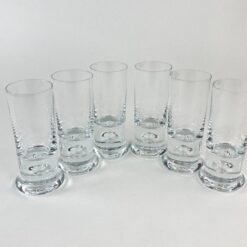 Pūsto stiklo taurės 6 vnt. komplektas po 220 ml 7,5×7,5×16,5 cm