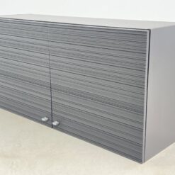 Sieninė pakabinama pilkos spalvos spintelė 37x120x59,5 cm