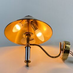 Metalinis sieninis aukso spalvos šviestuvas 32,5x25x30 cm