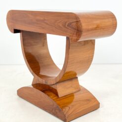 Art Deco stiliaus dviejų stalčių riešutmedžio konsolė 43x107x88,5 cm