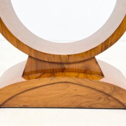 Art Deco stiliaus dviejų stalčių riešutmedžio konsolė 43x107x88,5 cm