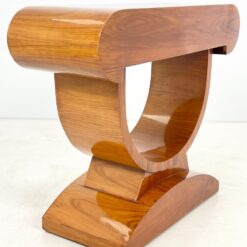 Art Deco stiliaus dviejų stalčių riešutmedžio konsolė 43x107x88,5 cm