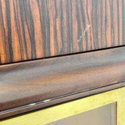 Mid Century komoda cu centrine įstiklinta dalimi 34×123,5×154,5 cm