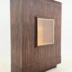 Mid Century komoda cu centrine įstiklinta dalimi 34×123,5×154,5 cm