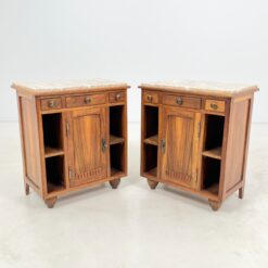 Art Deco spintelės akmeniniais stalviršiais 2 vnt. komplektas 38x60x70 cm