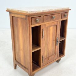 Art Deco spintelės akmeniniais stalviršiais 2 vnt. komplektas 38x60x70 cm