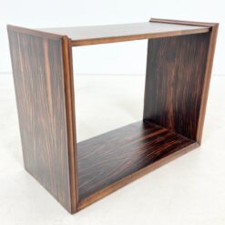 Mid Century juodmedžio lukšto pastatoma lentyna 40x80x62 cm