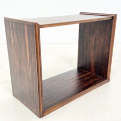 Mid Century juodmedžio lukšto pastatoma lentyna 40x80x62 cm