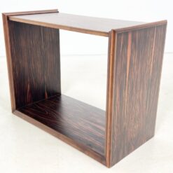 Mid Century juodmedžio lukšto pastatoma lentyna 40x80x62 cm