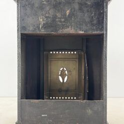 Art Nouveau stiliaus židinio apdaila iš marmuro ir metalo 51x93x125 cm