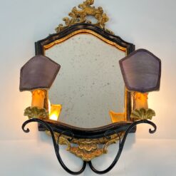 Sieninis šviestuvas – veidrodis 2 vnt. Komplektas 14x34x70 cm