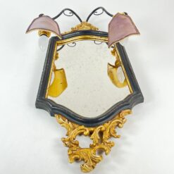 Sieninis šviestuvas – veidrodis 2 vnt. Komplektas 14x34x70 cm