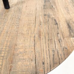 Modernus metalinis staliukas su medžio lukšto stalviršiumi 45x45x65 cm