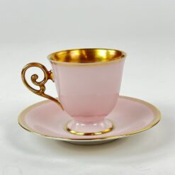Porcelianiniai Tirschenreuth puodelis 80 ml ir lėkštutė 2 vnt. komplektas