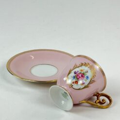 Porcelianiniai Tirschenreuth puodelis 80 ml ir lėkštutė 2 vnt. komplektas