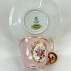 Porcelianiniai Tirschenreuth puodelis 80 ml ir lėkštutė 2 vnt. komplektas