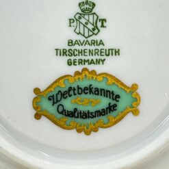 Porcelianiniai Tirschenreuth puodelis 80 ml ir lėkštutė 2 vnt. komplektas