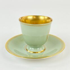 Porcelianiniai Tirschenreuth puodelis 80 ml ir lėkštutė 2 vnt. komplektas