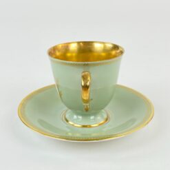 Porcelianiniai Tirschenreuth puodelis 80 ml ir lėkštutė 2 vnt. komplektas