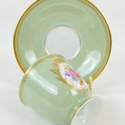 Porcelianiniai Tirschenreuth puodelis 80 ml ir lėkštutė 2 vnt. komplektas