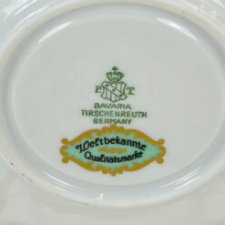 Porcelianiniai Tirschenreuth puodelis 80 ml ir lėkštutė 2 vnt. komplektas