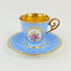 Porcelianiniai Tirschenreuth puodelis 80 ml ir lėkštutė 2 vnt. komplektas