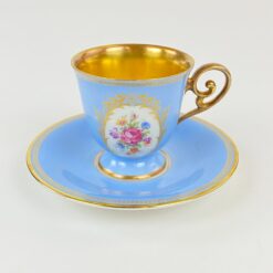 Porcelianiniai Tirschenreuth puodelis 80 ml ir lėkštutė 2 vnt. komplektas
