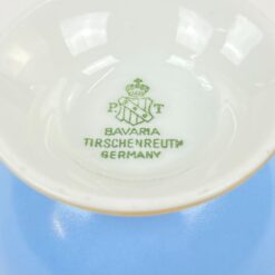 Porcelianiniai Tirschenreuth puodelis 80 ml ir lėkštutė 2 vnt. komplektas