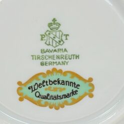Porcelianiniai Tirschenreuth puodelis 80 ml ir lėkštutė 2 vnt. komplektas