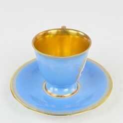 Porcelianiniai Tirschenreuth puodelis 80 ml ir lėkštutė 2 vnt. komplektas