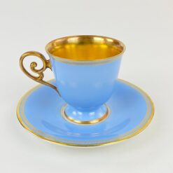 Porcelianiniai Tirschenreuth puodelis 80 ml ir lėkštutė 2 vnt. komplektas