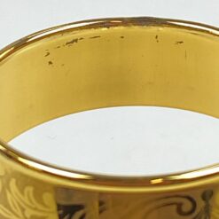 Stiklinė šampano taurė aukso spalvos kraštinėmis 170 ml 5,5×5,5×17 cm