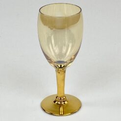 Stiklinė aukso atspalvio taurė 130 ml 6x6x14,5 cm