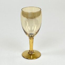 Stiklinė aukso atspalvio taurė 130 ml 6x6x14,5 cm