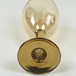 Stiklinė aukso atspalvio taurė 130 ml 6x6x14,5 cm