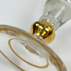 Stiklinė taurelė su aukso spalvos apvadais 30 ml 5x5x9,5 cm