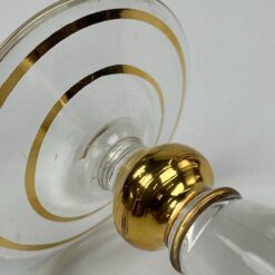 Stiklinė taurelė su aukso spalvos apvadais 30 ml 5x5x9,5 cm