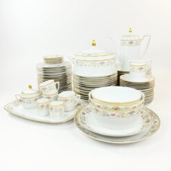 Porcelianinis Eschenbach 18-os dalių servizas su gėlių raštais