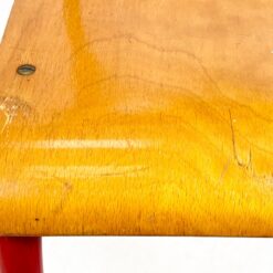 Raudonos spalvos metalinio rėmo kėdė 52x43x85 cm, 46 cm