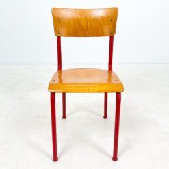 Raudonos spalvos metalinio rėmo kėdė 52x43x85 cm, 46 cm