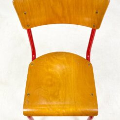 Raudonos spalvos metalinio rėmo kėdė 52x43x85 cm, 46 cm