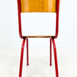 Raudonos spalvos metalinio rėmo kėdė 52x43x85 cm, 46 cm